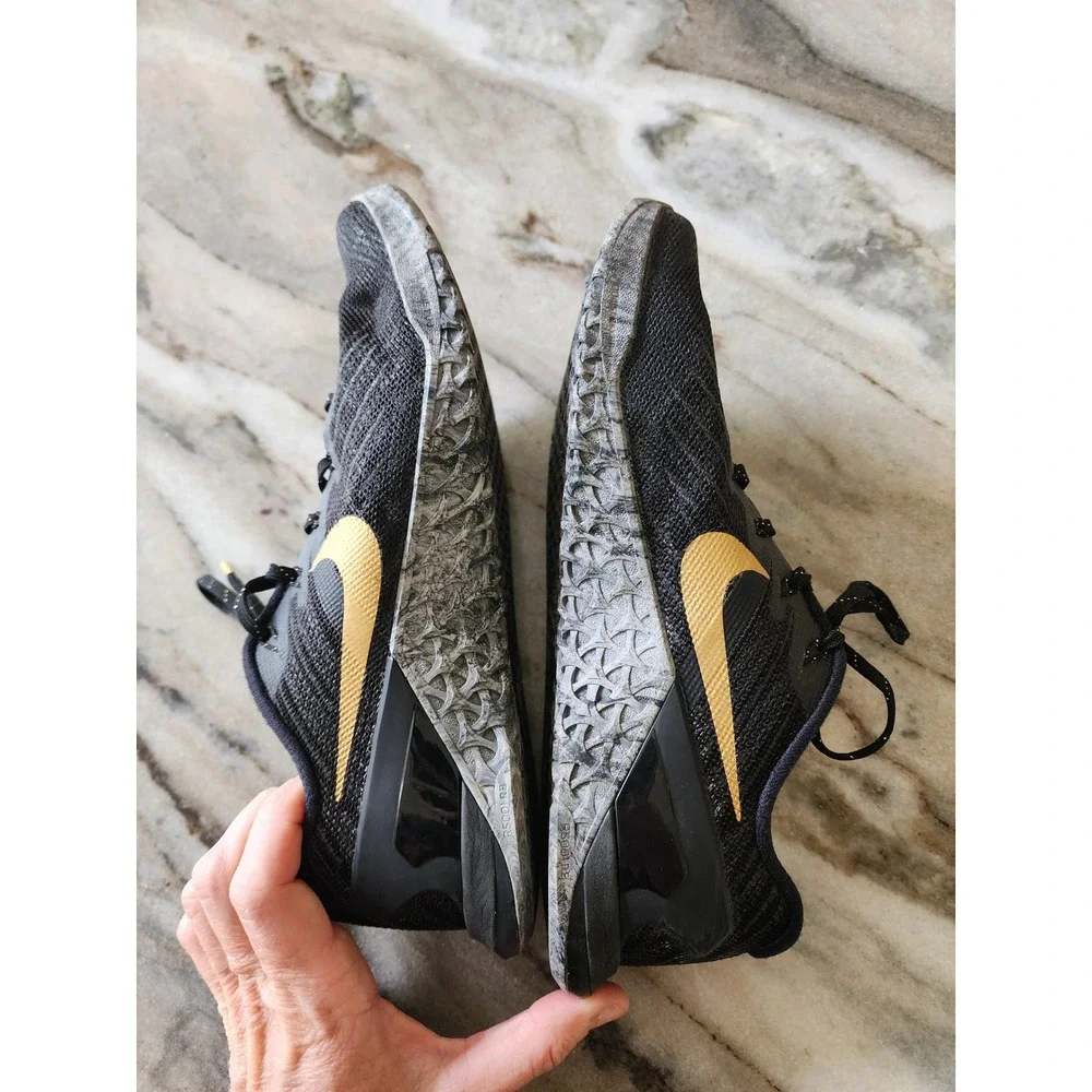 Nike Metcon 3 Womens Training Shoes Black Metallic Gold 848933-007 Size 8.5